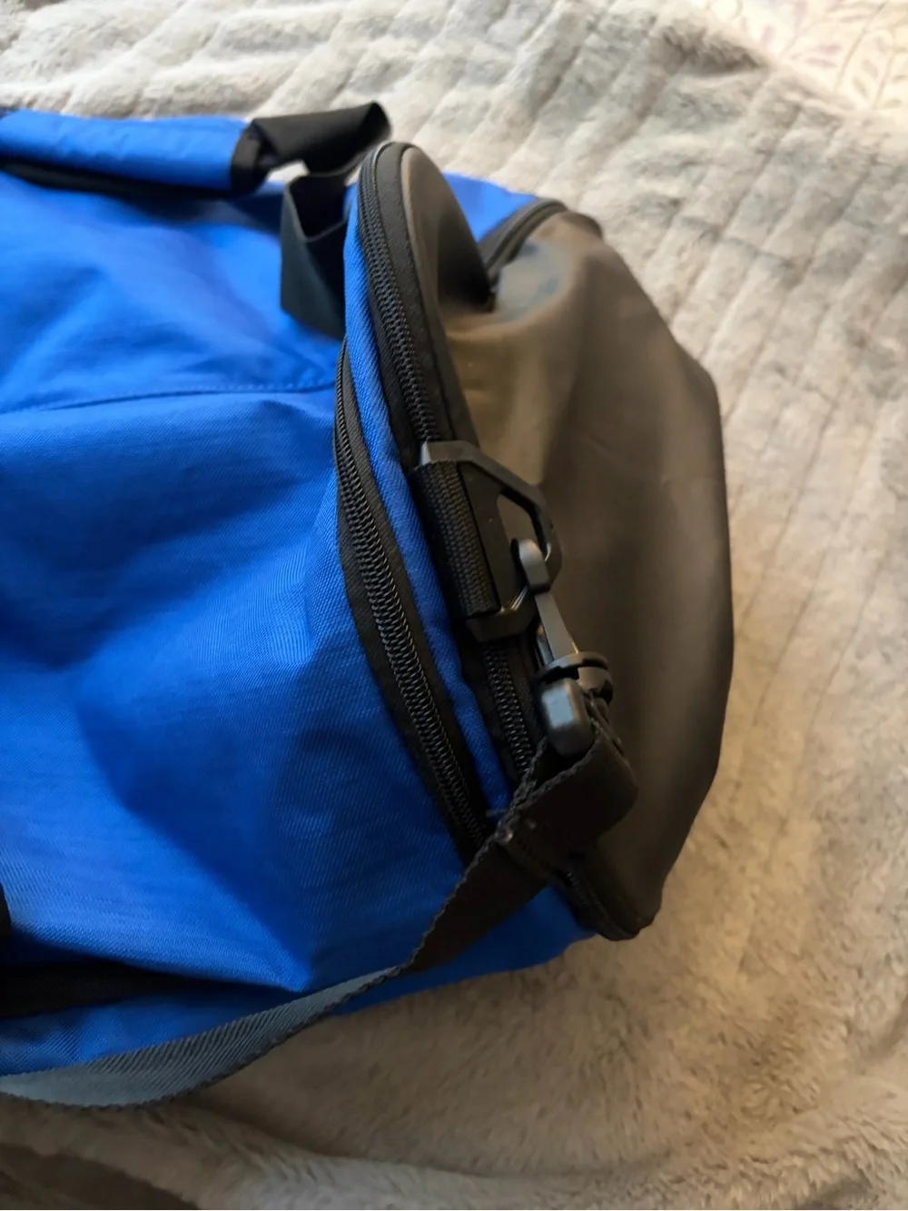 Nike Royal Blue Duffel with White Swoosh